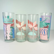 Load image into Gallery viewer, vintage home decor 80s drinking glasses