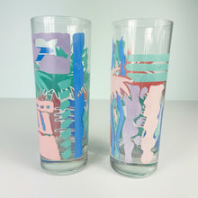 Load image into Gallery viewer, vintage home decor 80s drinking glasses