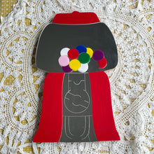 Load image into Gallery viewer, vintage home decor 80s mirrored bubblegum wall hanging