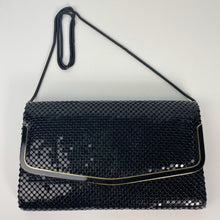 Load image into Gallery viewer, vintage home decor black mesh metal handbag