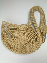 Load image into Gallery viewer, vintage home decor boho wall rattan swan trivets