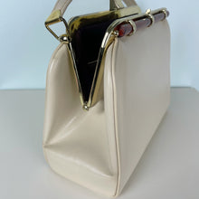 Load image into Gallery viewer, vintage home decor bone colored vintage handbag