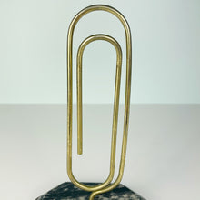 Load image into Gallery viewer, vintage home decor brass stone large paper holder