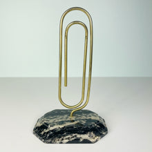 Load image into Gallery viewer, vintage home decor brass stone large paper holder
