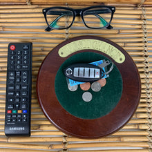 Load image into Gallery viewer, vintage home decor brass wood pocket change