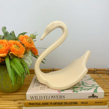 Load image into Gallery viewer, vintage home decor ceramic swan curiosity