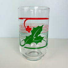 Load image into Gallery viewer, vintage home decor christmas retro holly glasses