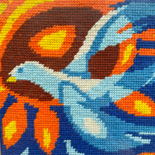 Load image into Gallery viewer, vintage home decor cross stitch colorful framed birds