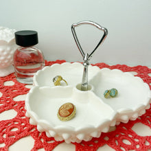 Load image into Gallery viewer, vintage home decor fenton milk glass catchall