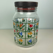 Load image into Gallery viewer, vintage home decor floral jar