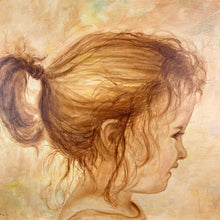 Load image into Gallery viewer, vintage home decor framed painting head study