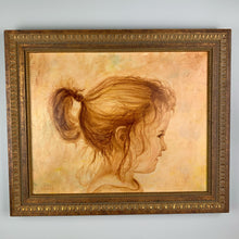Load image into Gallery viewer, vintage home decor framed painting head study