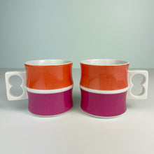 Load image into Gallery viewer, vintage home decor germany block ceramics mugs