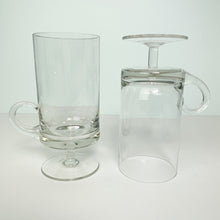 Load image into Gallery viewer, vintage home decor glass pedestal mugs
