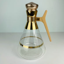 Load image into Gallery viewer, vintage home decor gold embellished mcm decanter