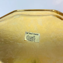 Load image into Gallery viewer, vintage home decor gold plated gravy bowl and saucer