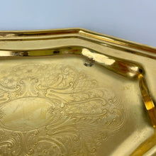 Load image into Gallery viewer, vintage home decor gold plated gravy bowl and saucer