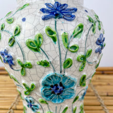 Load image into Gallery viewer, vintage home decor green and blue ginger jar