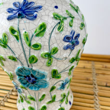 Load image into Gallery viewer, vintage home decor green and blue ginger jar