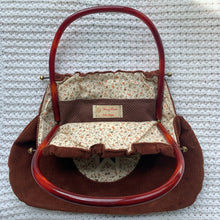 Load image into Gallery viewer, vintage home decor handmade handle handbag