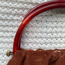 Load image into Gallery viewer, vintage home decor handmade handle handbag