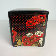 Load image into Gallery viewer, vintage home decor lacquered three tiered box