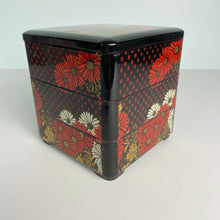 Load image into Gallery viewer, vintage home decor lacquered three tiered box