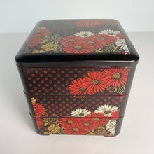 Load image into Gallery viewer, vintage home decor lacquered three tiered box