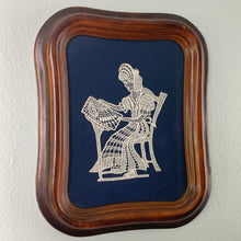 Load image into Gallery viewer, vintage home decor mini framed lace woman