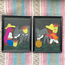Load image into Gallery viewer, vintage home decor neon painted villagers