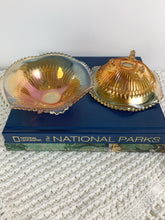 Load image into Gallery viewer, vintage home decor peach candy dish