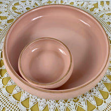 Load image into Gallery viewer, vintage home decor pink ceramic chip and dip platter