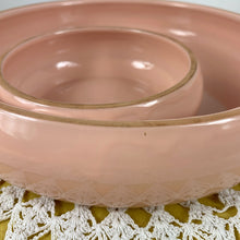 Load image into Gallery viewer, vintage home decor pink ceramic chip and dip platter