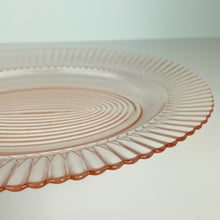 Load image into Gallery viewer, vintage home decor pink depression glass oval platter