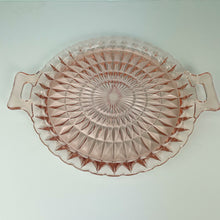 Load image into Gallery viewer, vintage home decor pink glass platter set