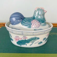 Load image into Gallery viewer, vintage home decor porcelain rooster trinket box