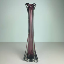 Load image into Gallery viewer, vintage home decor purple swung glass