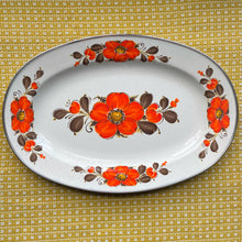 Load image into Gallery viewer, vintage home decor showpans floral platter