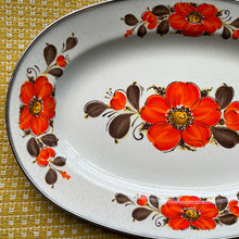 Load image into Gallery viewer, vintage home decor showpans floral platter