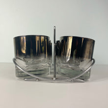 Load image into Gallery viewer, vintage home decor silver dipped rocks glasses