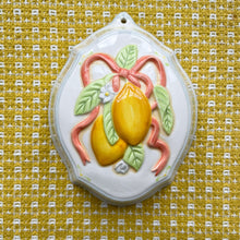 Load image into Gallery viewer, vintage home decor vintage kitchen lemons and cheeries wall hangings