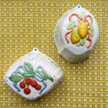 Load image into Gallery viewer, vintage home decor vintage kitchen lemons and cheeries wall hangings