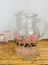Load image into Gallery viewer, vintage home decor vintage kitchen pyrex pink floral pitcher