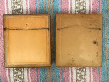 Load image into Gallery viewer, vintage home decor wall needlepoint man woman pair square