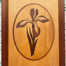 Load image into Gallery viewer, vintage home decor wooden iris