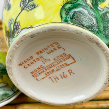 Load image into Gallery viewer, vintage home decor yellow floral ginger jar