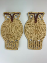 Load image into Gallery viewer, vintage home decor boho wall rattan owls trivets
