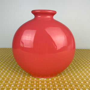 vintage home decor coral round vase