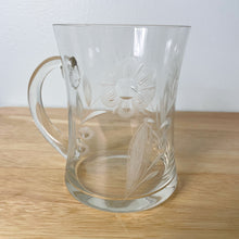 Load image into Gallery viewer, vintage home decor etched glass mug set
