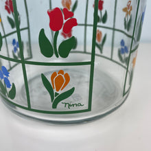 Load image into Gallery viewer, vintage home decor floral jar
